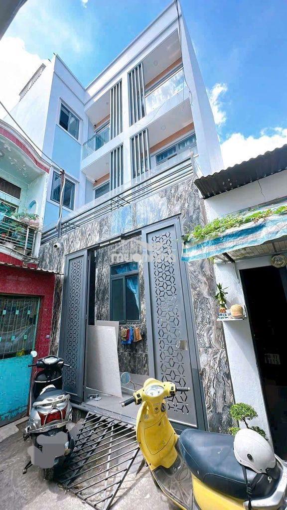 Nhà 4 tầng 9pn thu nhập 30tr hẻm 3m hẻm 1 không quy hoạch p14 q4