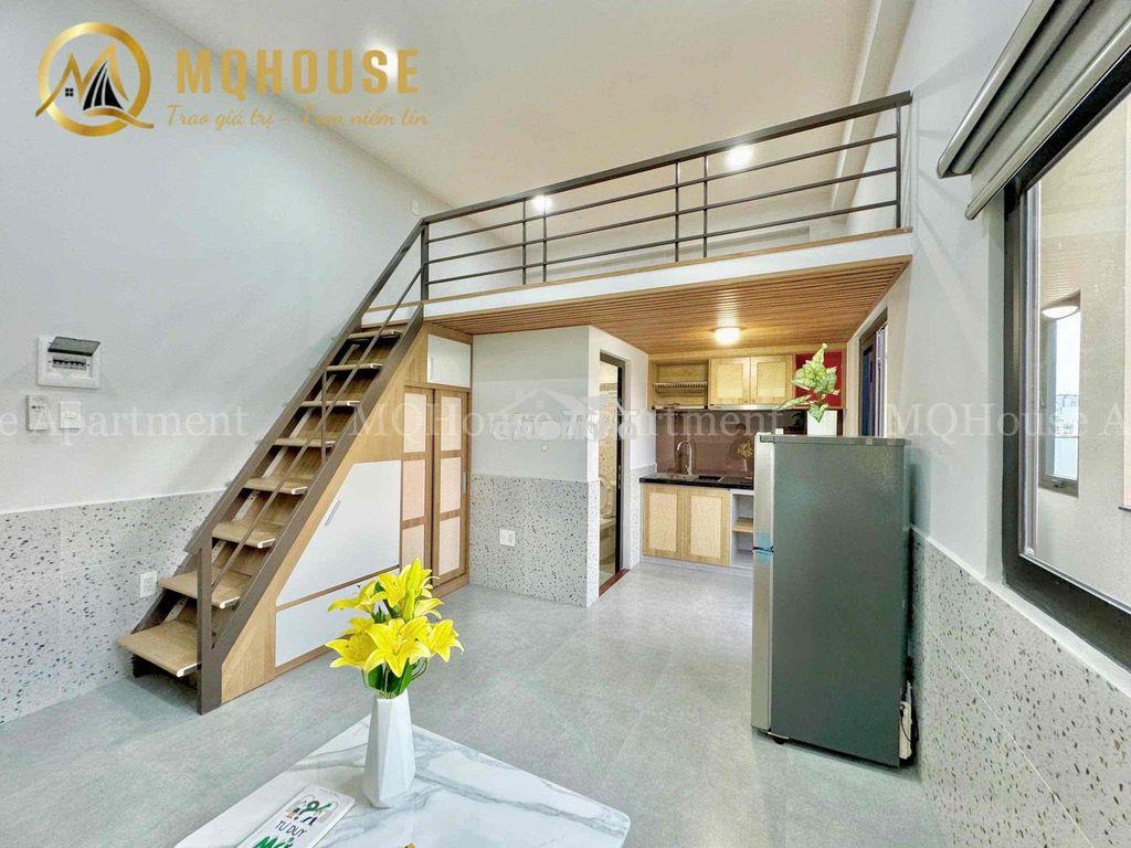 Cho thuê căn hộ 40m2 ban công siêu thoáng ngay vòng xoay dân chủ - 2