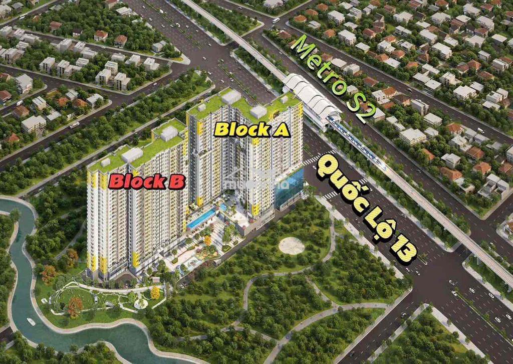 Căn hộ mặt tiền ql13 2pn,55m2, liền kề aeon mall giá 2,6tỷ đã vat - 3