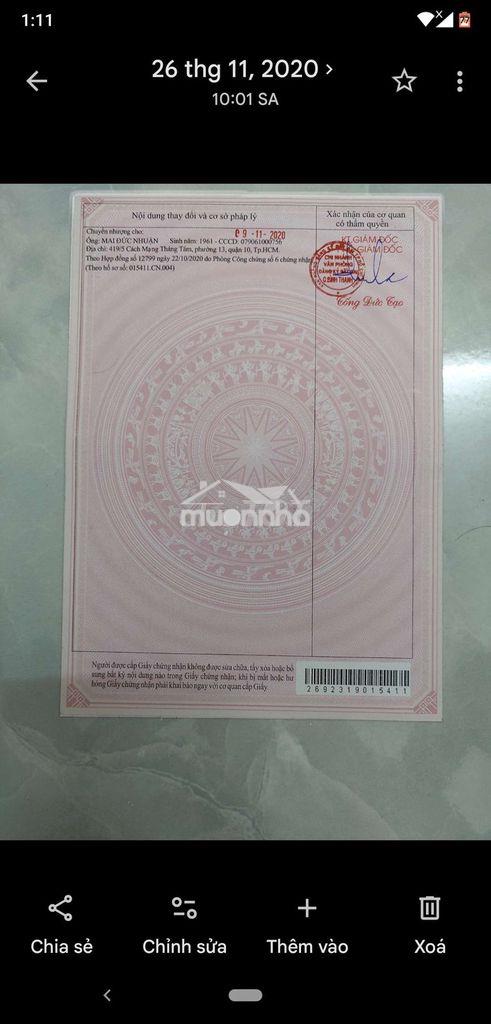 Nhà ngõ hẻm trung tâm q.bình thạnh