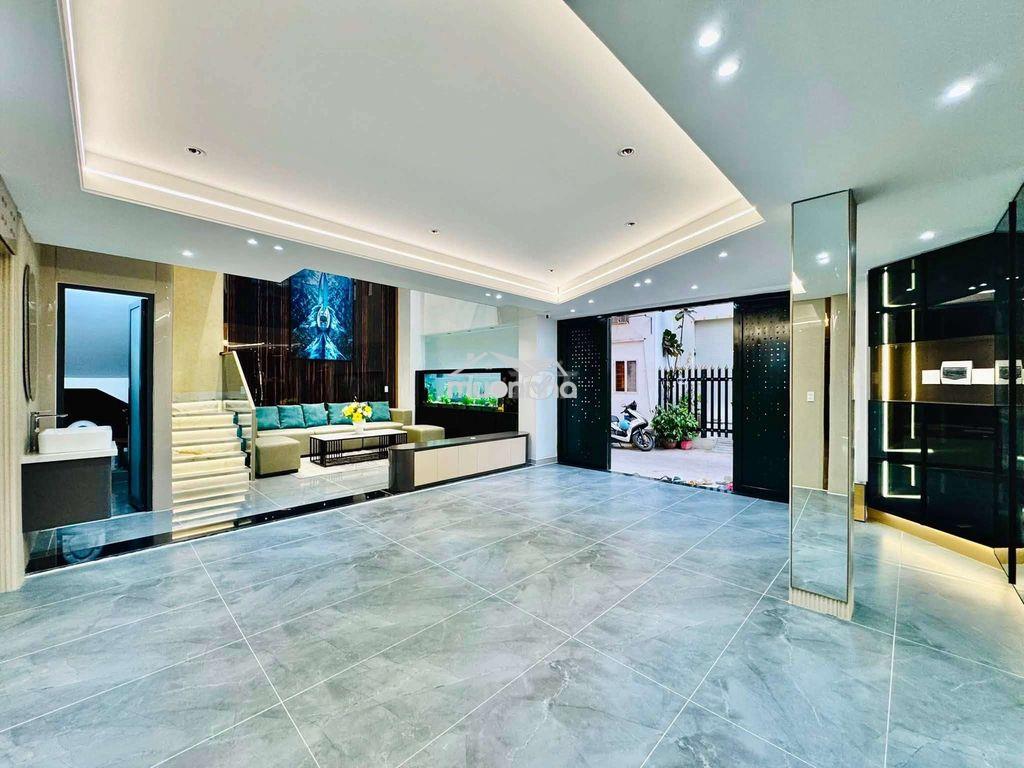 Nhà xây mới 5 tầng 57.3m2 căn góc 2 mặt đường số 30, ngay chợ an nhơn - 4
