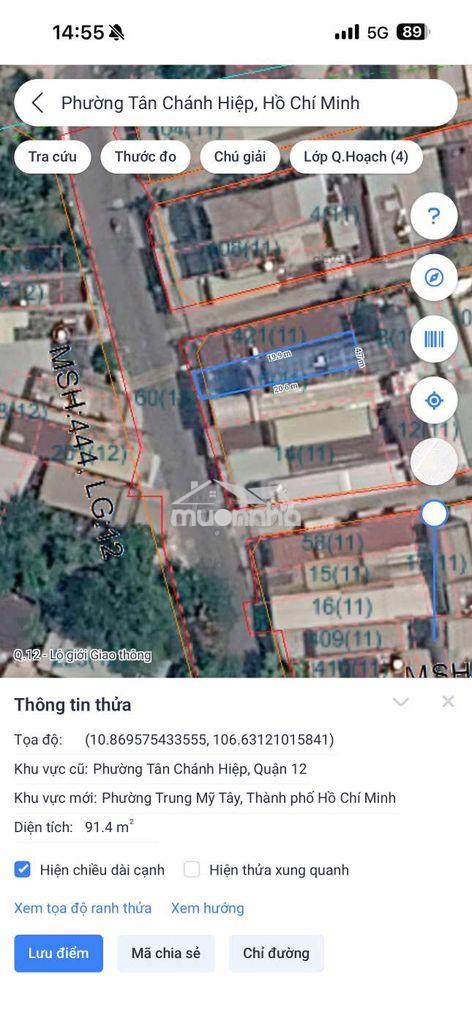 Chính chủ bán nhà huỳnh thị hai, 91,4m², gara ô tô, đường 10m - 4