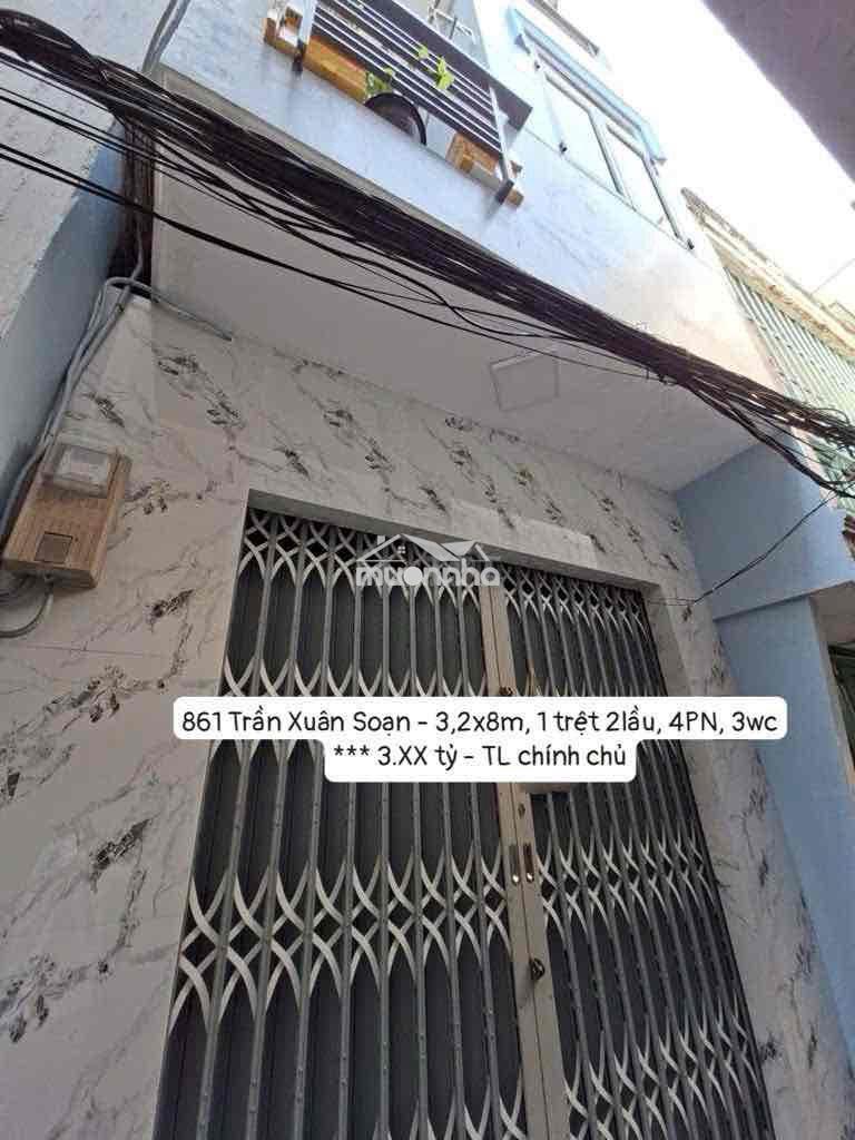 Trần xuân soạn - 4pn 3wc - 1 trệt 2 lầu - ko quy hoạch - 2