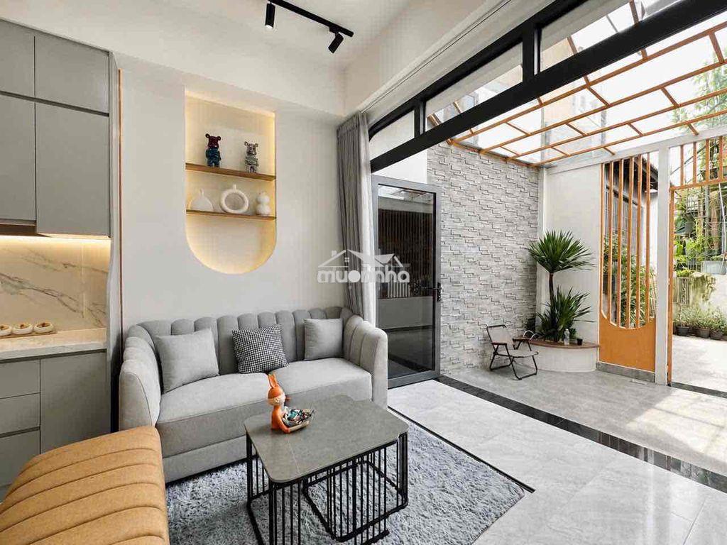 Nhà phố full nội thất - hẻm ba gác cách hẻm xe hơi 50m - sát quận 1 - 4