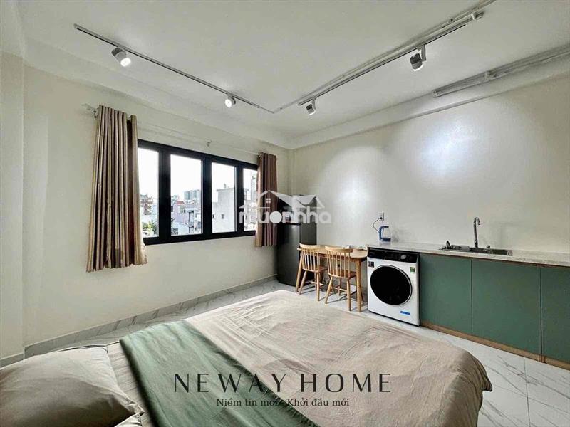 Căn hộ cửa sổ to thoáng mát full nội thất có máy giặt riêng nhà mới