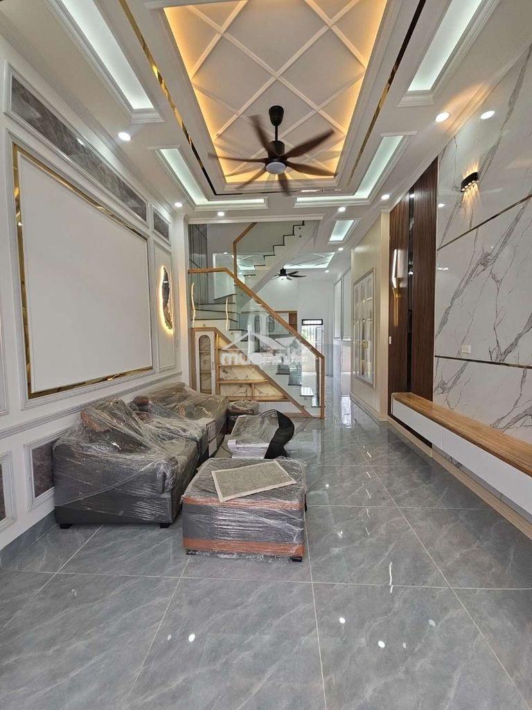 Nhà phố 1 trệt 1 lầu sổ hồng riêng từng căn thổ cư full gpxd miếuôngcu - 2