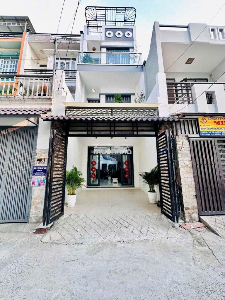Bán nhà mới 4x19 1 trệt 2 lầu, đường oto thông