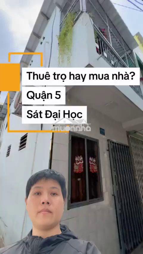 Bán nhà quận 5, căn góc 2 mặt thoáng, 2pn - 4.3 tỷ