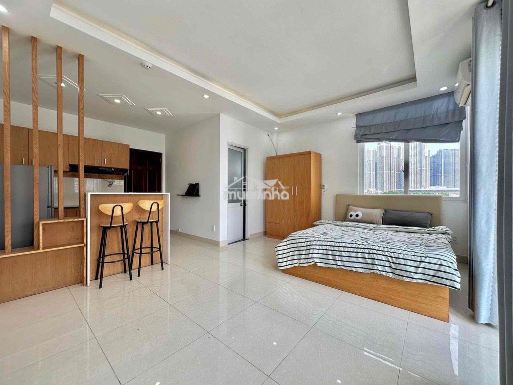 Cho thuê căn hộ ban công máy giặt riêng view landmark 81 gần hàng xanh - 2