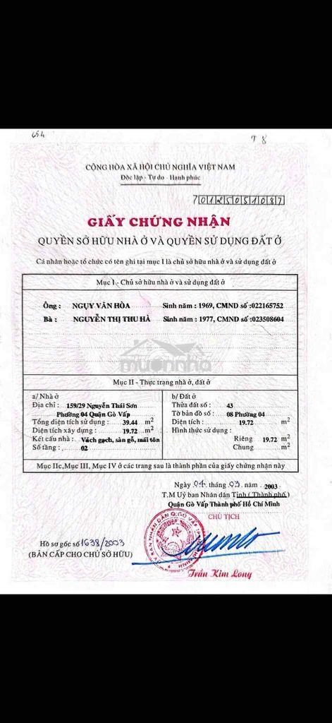 Xe hơi tới cửa, hẻm sạch đẹp và an ninh, đc: 159/29 nguyên  thái sơn,