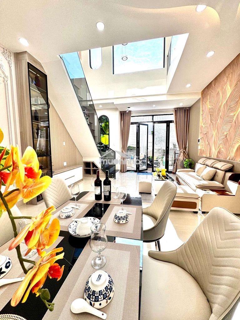 Mới xây 84trm ngang 5m hẻm xe hơi đậu cửa full nội thất chợ an nhơn 
 - 3