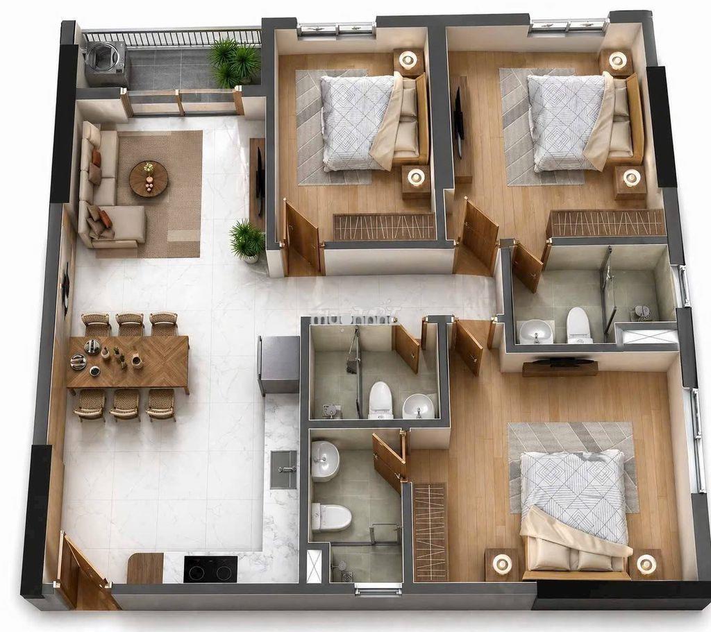 Căn góc 99m2 -3pn3wc bcons newsky ,ck 5.65%, cam kết thê 15 tr/tháng. - 2