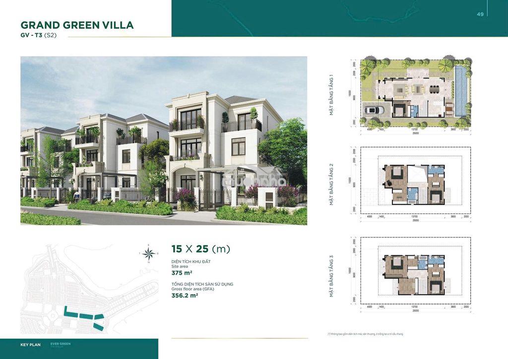 Chỉ 50tr/m2 cho căn biệt thự đơn lập 15x25m tại aqua city - đồng nai - 3