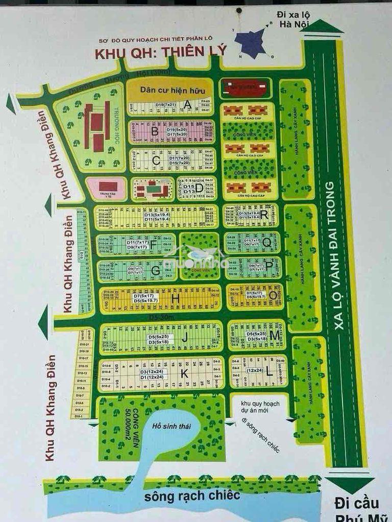 Lô đất đường d17 kdc an thiên lý, phước long b, dt: 100m2/8.4 tỷ