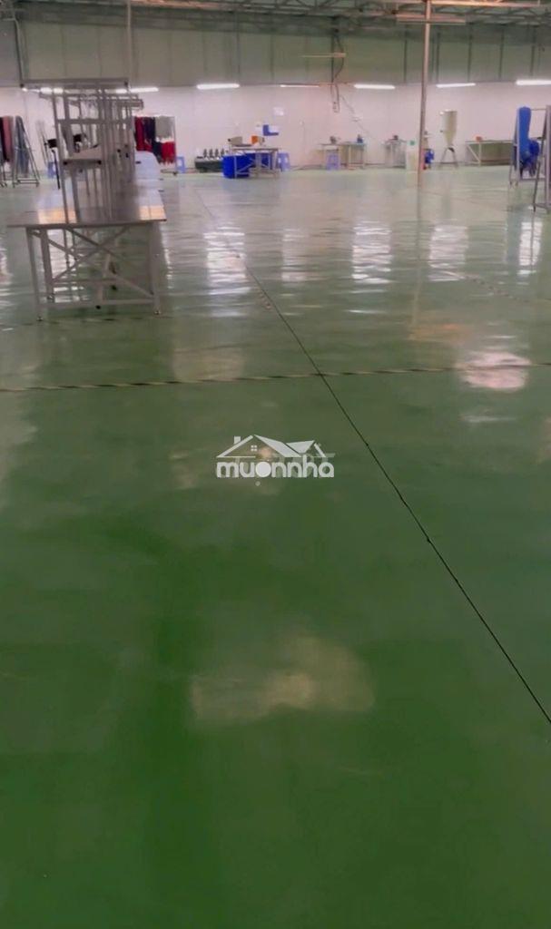 Cho thuê kho hoàng quốc việt 1.400m² sàn epoxy container 24/7
