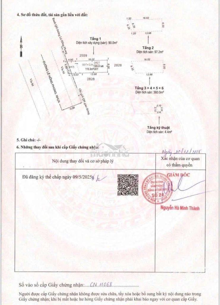 Tòa nhà 6 tầng đường lê hồng phong kinh doanh sầm uất dĩ an  - 3