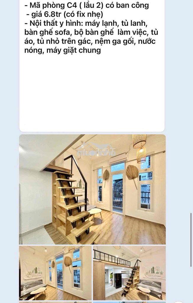 Giá thật_hình thật_duplex_ban công_trần cao_ở được 4ng_ngay hàng xanh