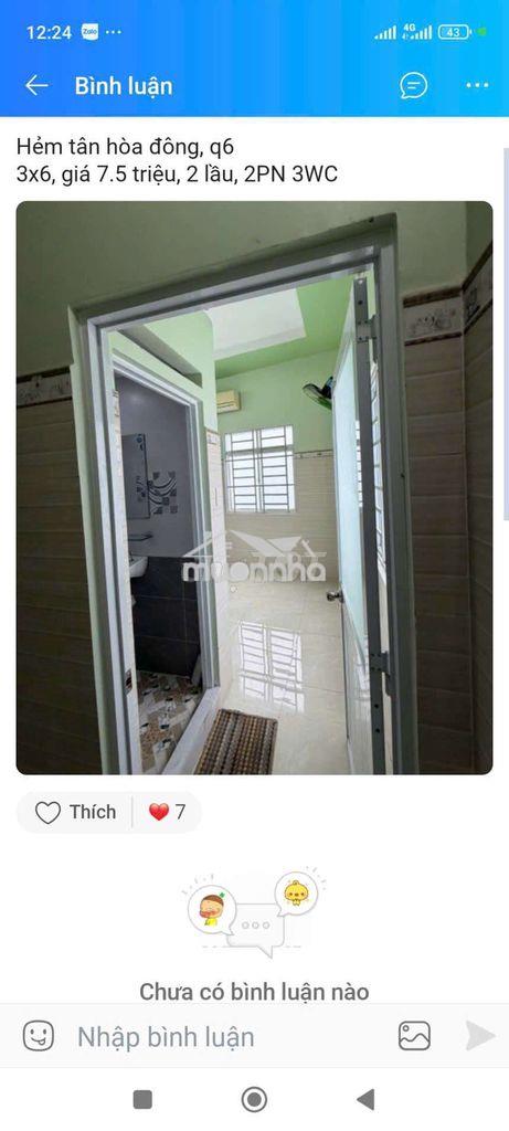 Nhà đẹp sạch sẻ 2 lầu đúc rẻ bèo 