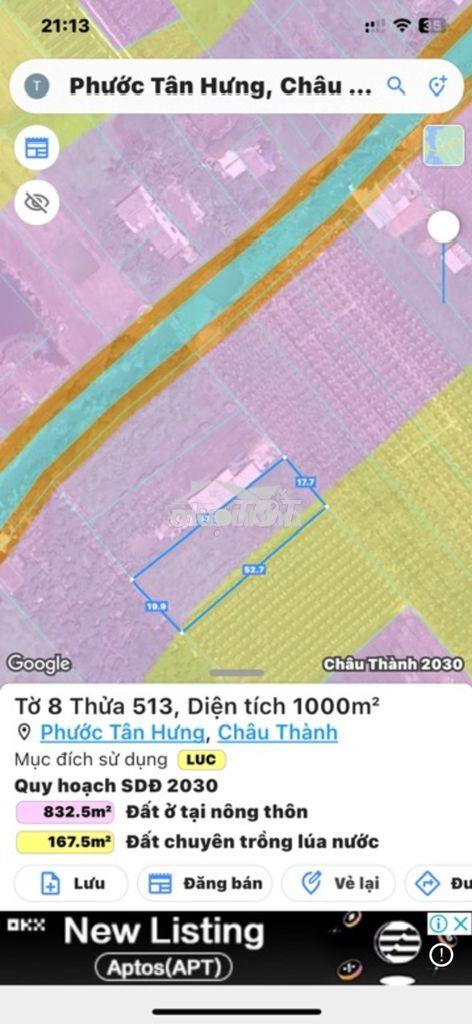 1000m2 đất long an chính chủ, khu dân cư, trường, chợ, ubnd, thổ cư. - 4