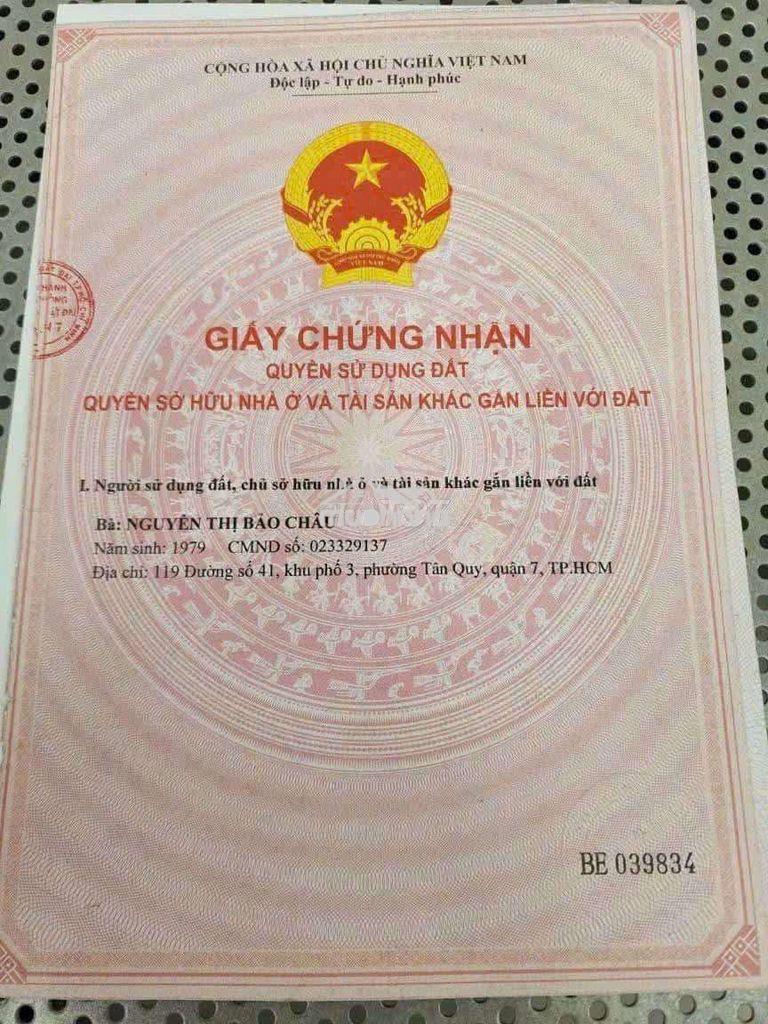 Chính chủ bán căn nhà quận 7 thành phố hồ chí minh - 3