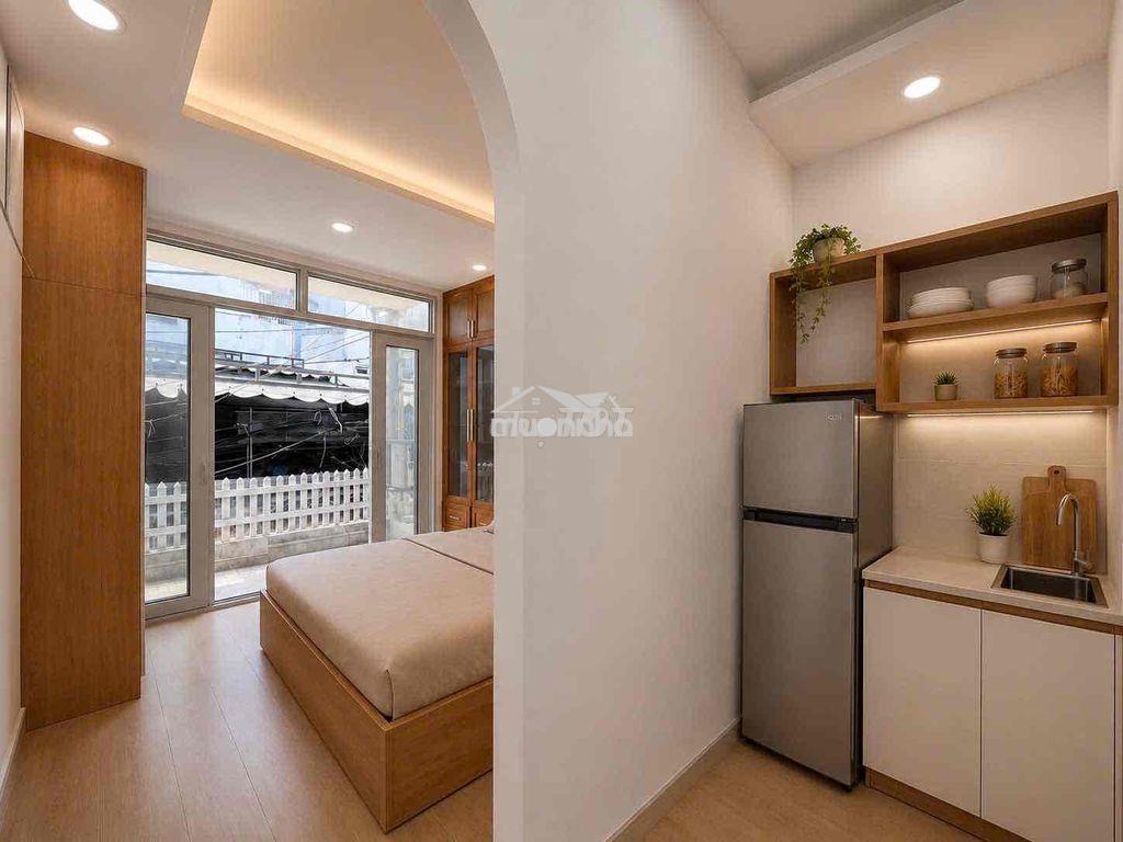 Khai trương 10 phòng studio ban công tách bếp full nội thât - cầu kiệu - 2