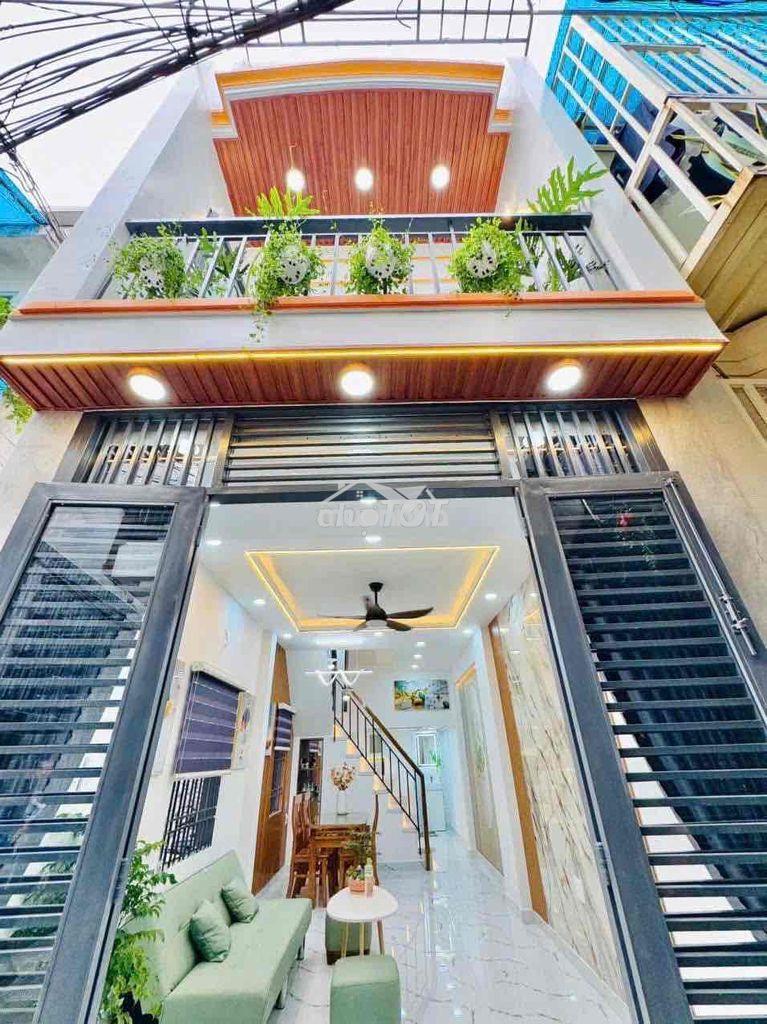 Nhà mới nguyễn tư  giản cách chợ tân sơn 200m  3pn shr