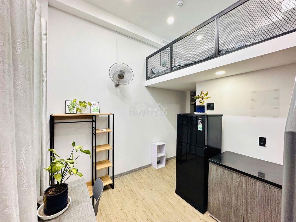Cho thuê chdv duplex, full nt, thang máy, gác, 25m2, 5tr5 - 4