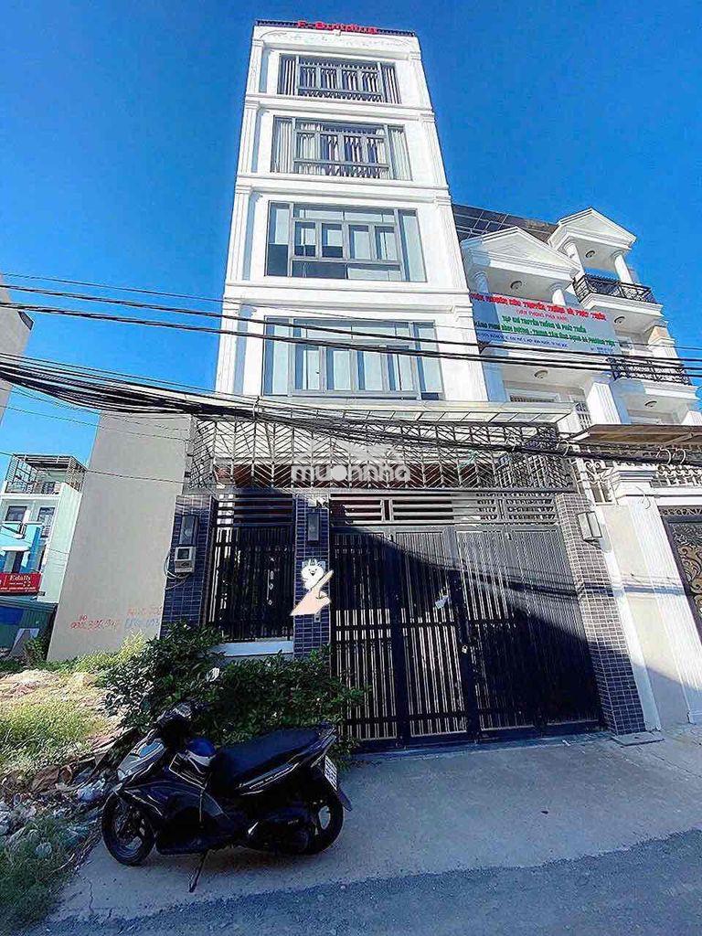 Vp ngang 6m-1 hầm trệt 4 lầu ngay cầu vượt bình phước- gần chợ đầu mối