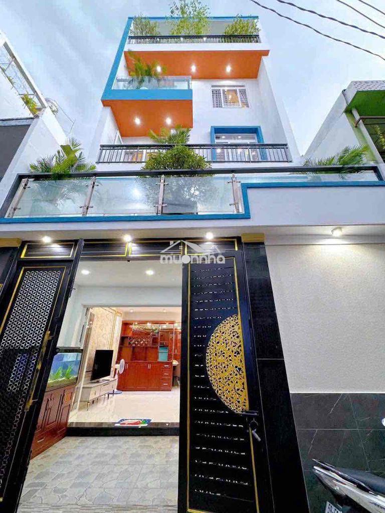 Nha mới full nội thất 60m2 4lầu st 3pn 4wc hxh bùi quang là