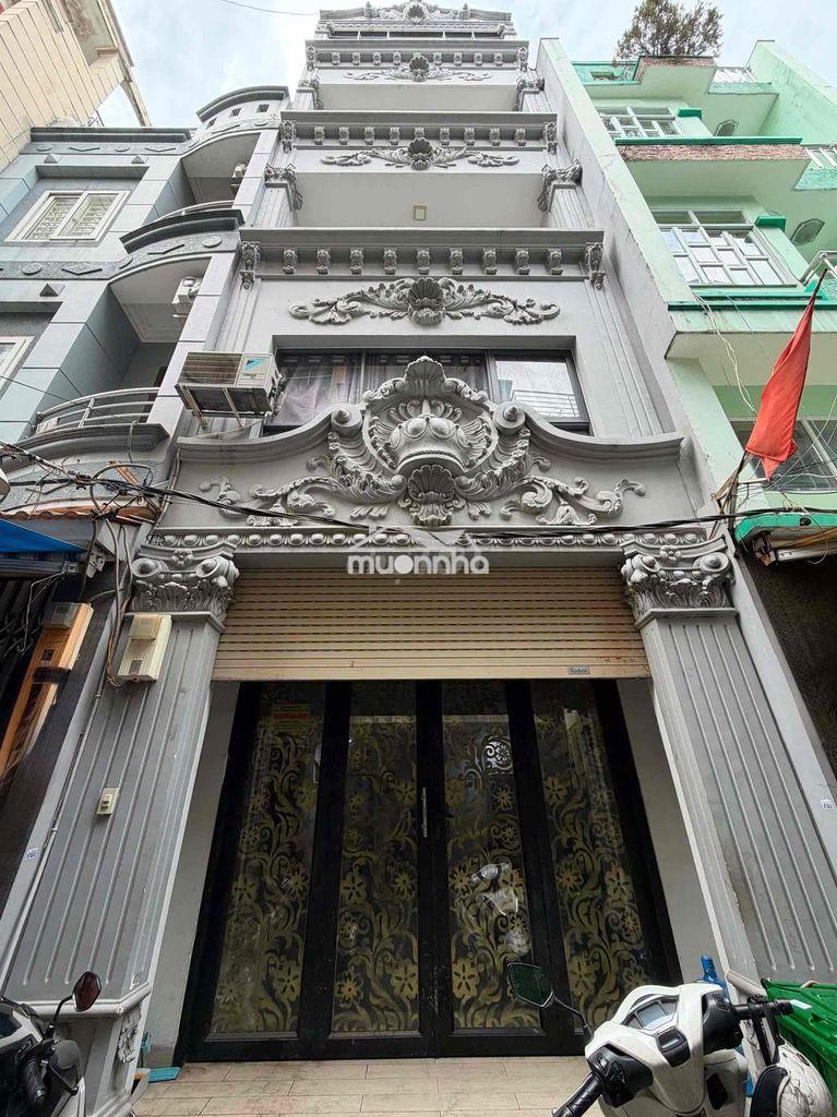 Chdv quận 1, 60m2, 5 tầng, 9 phòng, hẻm 4.7m