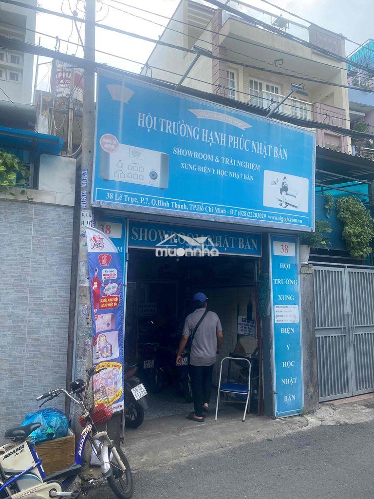 Nhà cho thuê dài hạn , mặt tuền số 38, đường lê trực p 7 quận bình tha - 2