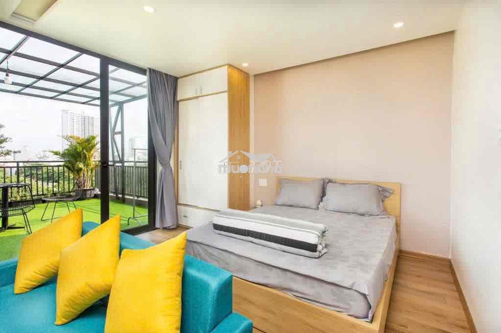 Cho thuê căn hộ sân vườn rộng 50m view cầu rồng mt đường vũ văn dũng - 2