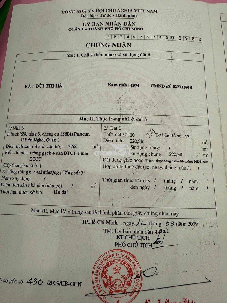 Bán căn hộ c/c - 3