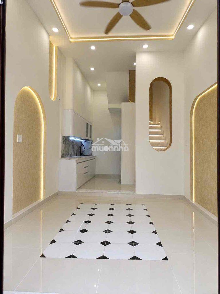 Nhà đẹp mới xây 4 tấm dt 4,2*8,5 giá 5 tỉ tí - 2