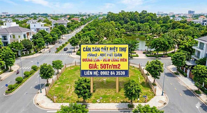Nền biệt thự 250m2 đường rộng 25m giá rẻ