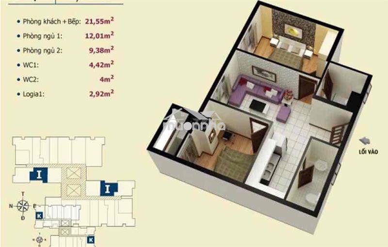 E cư dân cần bán căn võ đình sổ sẵn chỉ 2 tỷ có bớt 2 pn 2 wc