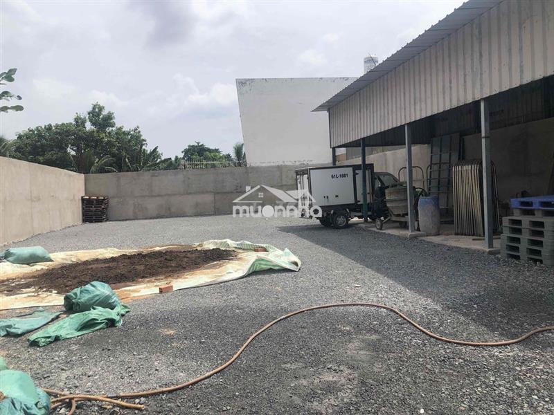 Cho thuê đất + kho (như hình) dt:15x34=500m2 đường xe contenter vào