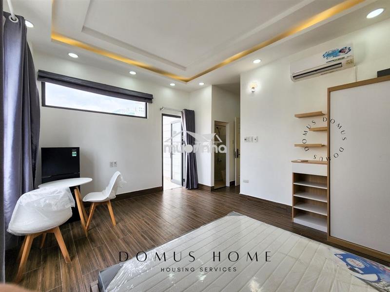 Cho thuê căn hộ studio cửa sổ - bancol ngay lê văn lương lotte mart