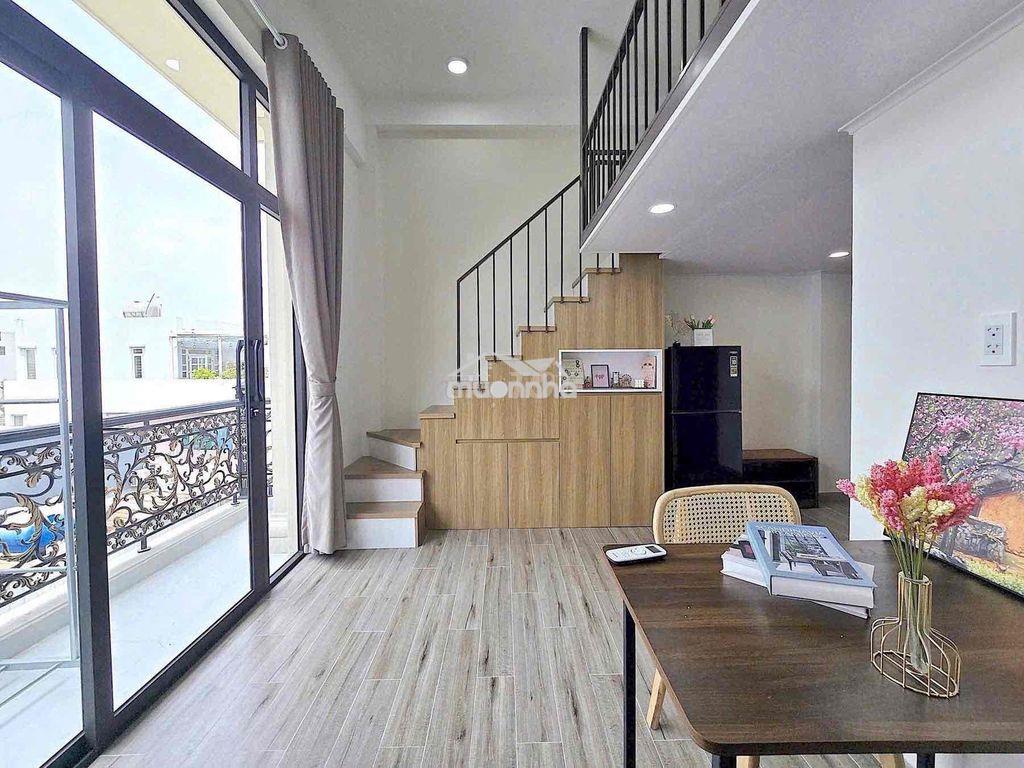 Cho thuê căn hộ dịch vụ ban công ngay luỹ bán bích gần đầm sen - 3