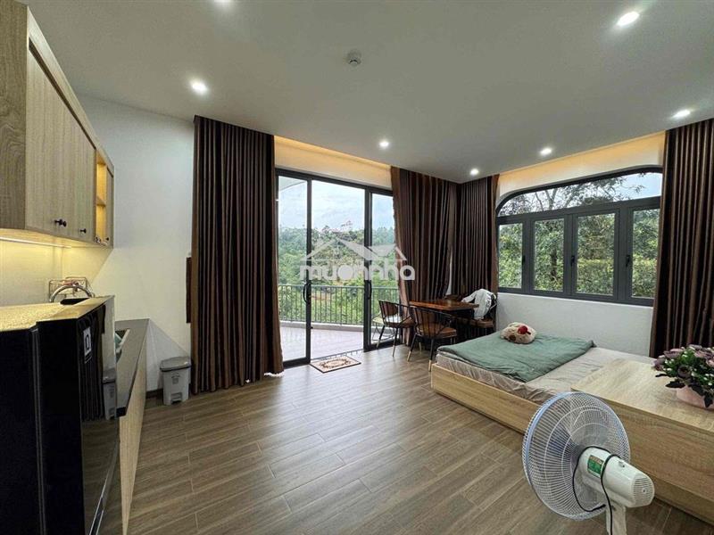 Cho thuê căn hộ studio ban công siêu rộng đầy đủ nội thất tiện nghi