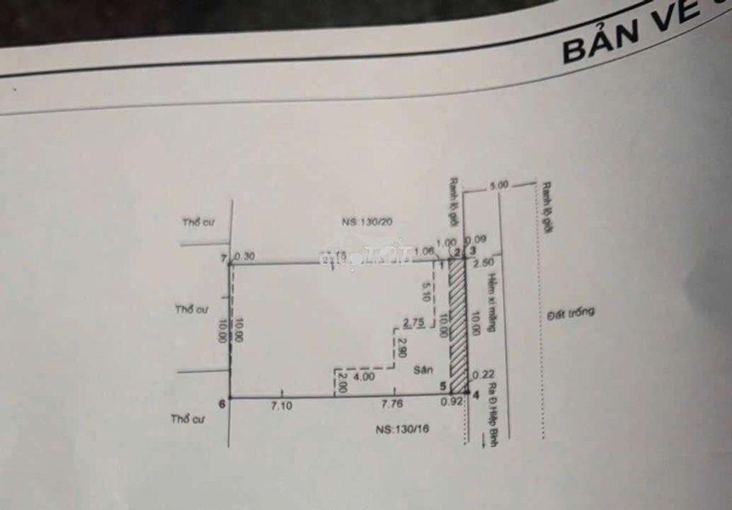 Nhà hẻm xe hơi hiệp bình- 150m2– ngang 10m- gần phạm văn đồng - 2