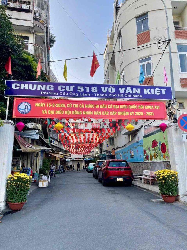 Cho thuê tầng trệt -  lô b02 cc 518 võ văn kiệt, p. cầu ông lãnh