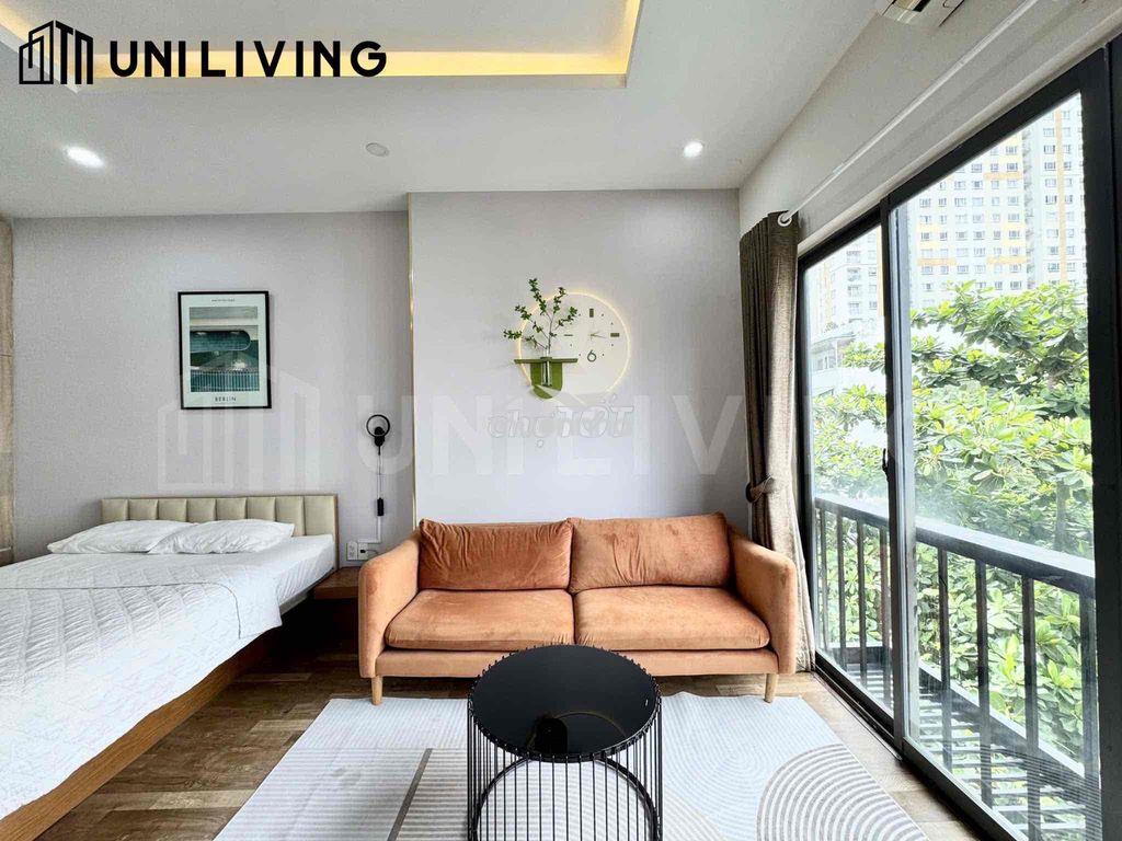 Cho thuê studio ban công tách bếp full ngay quốc hương - cầu sài gòn - 4