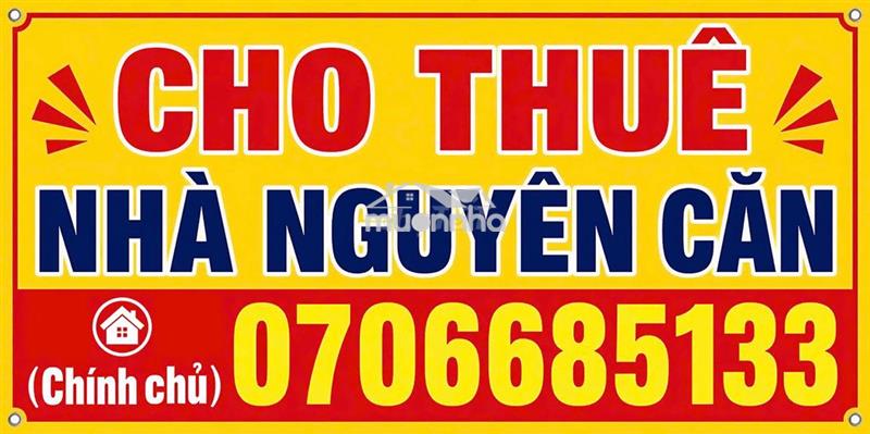 Cho thuê nhà nguyên căn ( chính chủ)