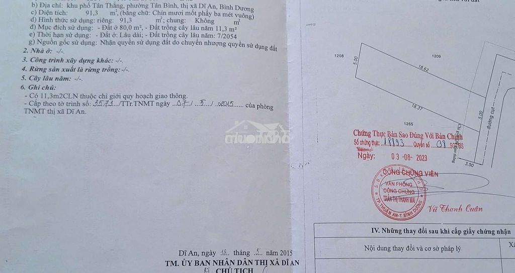 Bán nhà tân đông hiệp -dĩ an dt rộng giá ngộp - 4