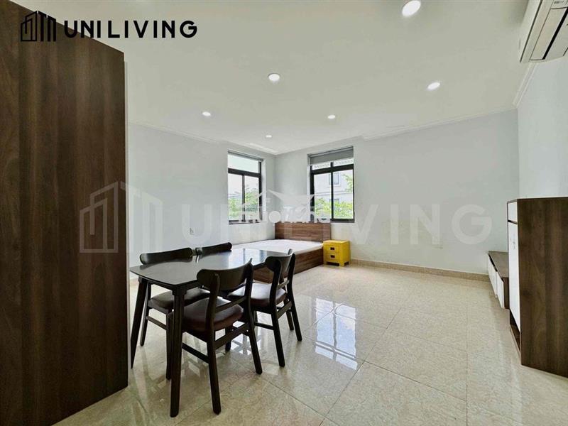Cho thuê căn hộ studio cửa sổ thoáng-nội khu yên tĩnh-full nội thất