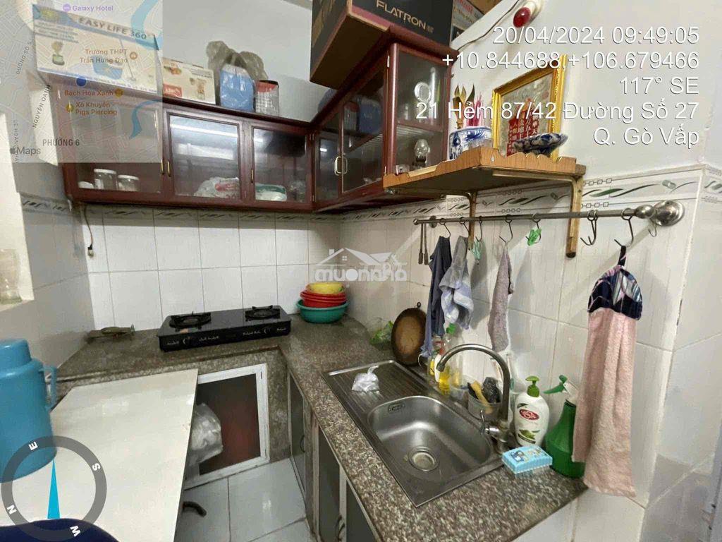 Nhà nguyên căn hẻm xe hơi 3x9 đúc 1t1l 2pn giá 7,5 tr - 4