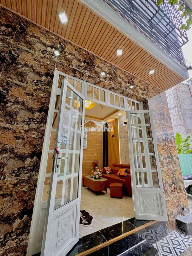 Nhà mới 1 lầu ngay cây xăng ngã ba tân kim đường ql50 vào 100m có shr - 2