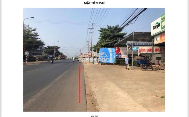 Bán lô đất 3152.8m2 (25mx135m) mt quốc lộ 20 xã định quán, tp đồng nai