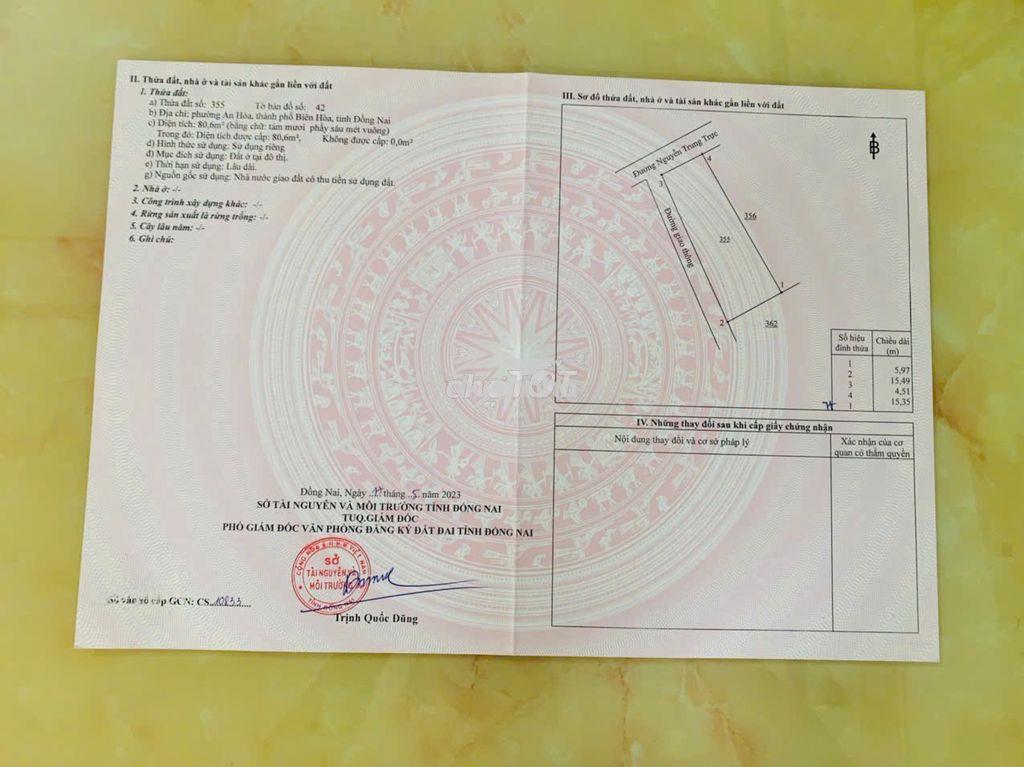 BÁN GẤP LÔ GÓC 2 MẶT TIỀN SỔ HỒNG RIÊNG, CÔNG CHỨNG NGAY 100% THỔ CƯ - 3